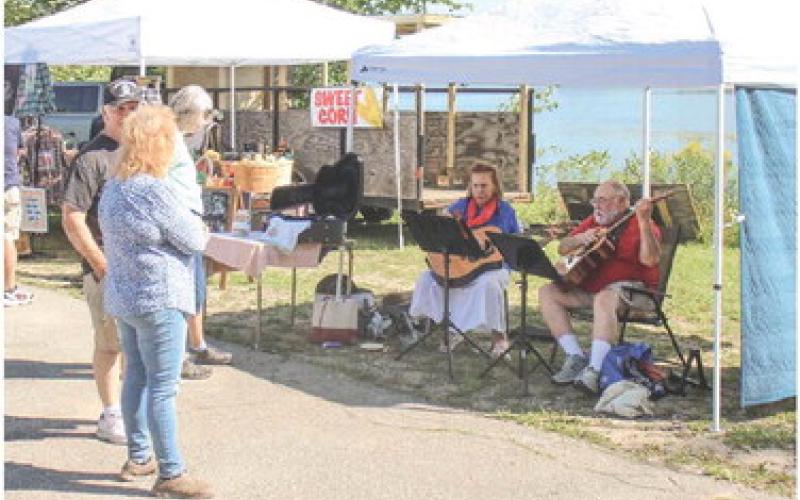 MUSIC DISPLAYED AT FARMERS MARKET