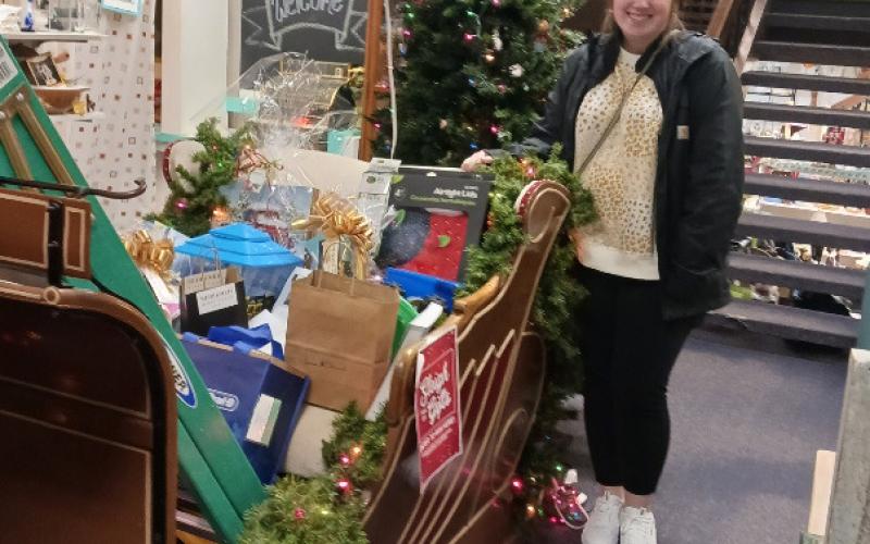 Jessie Kille wins the Sleigh Full of Gifts