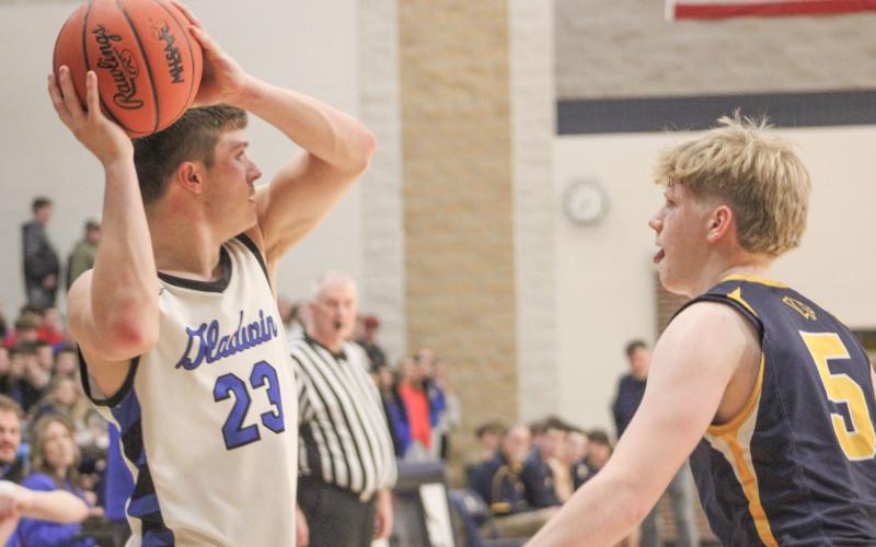 Colton Pfenninger and Gladwin checked out for the year with an amazing record of 23-2 after losing to Ludington in the regional semifinals.