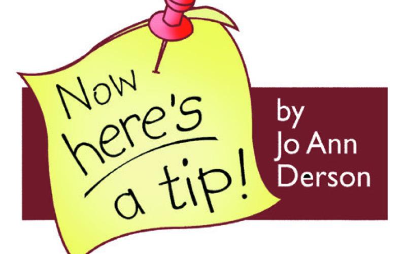 Now here's a tip