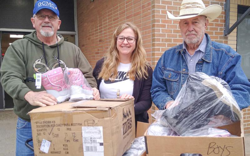 Boots delivered to intermeadiate and Elementary schools.
