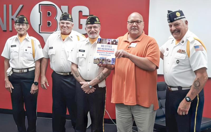 Gladwin American Legion, Post 171, presented “100 Cities, 100 Memorials” to the Gladwin County District Library. GLADWIN COUNTY