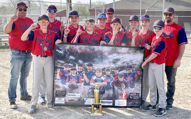 Gladwin County Captains 13U baseball team wins Muskegon Spring Slugfest trophy