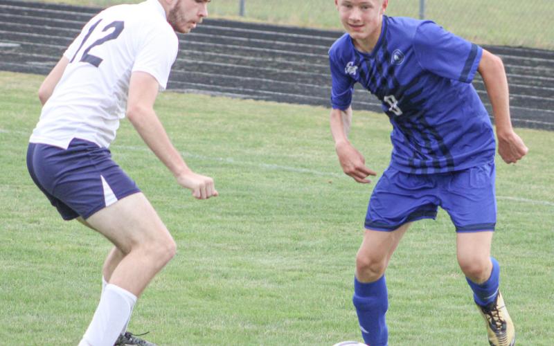 Freshman Kaiden Smith had a goal and an assist Monday when the Gladwin soccer team rolled to a 7-1 victory over visiting Shepherd.