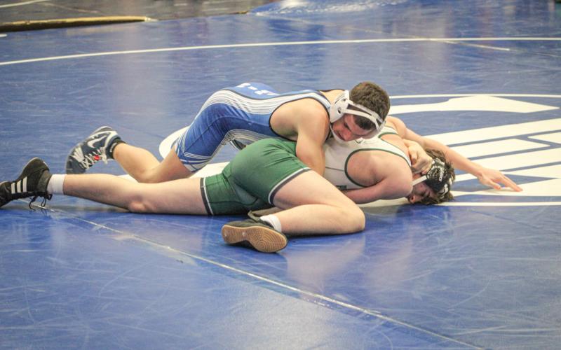 Brayden Schroeder picked up a win in a dual meet with highly-rated St. Louis last Wednesday and helped Gladwin win the team title in a tournament at Grayling Saturday.