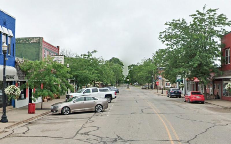 Pictured is downtown Beaverton showing trees to be removed.