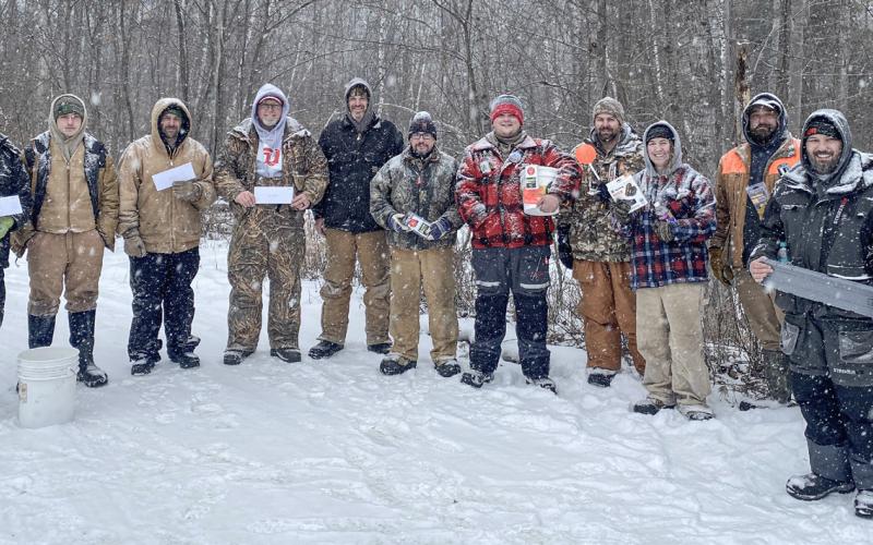 Pictured are winners at the pike fishing event.