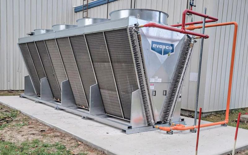The Gladwin County Community Arena purchased the air-cooled condenser for the arena with funds from a grant received from the KAM Foundation.