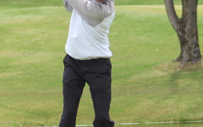 Collin Foster led the Gladwin golf team during a tough two-day tournament at Ferris State last week.