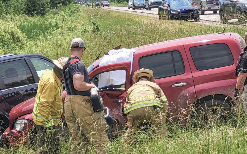 VEHICLE COLLISION IN GROUT TOWNSHIP