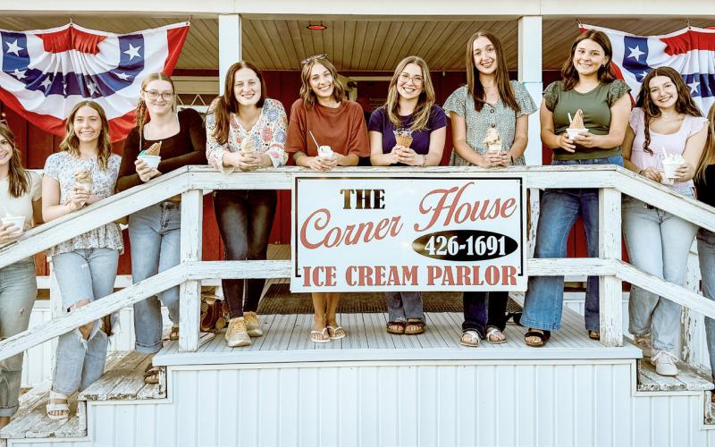 Pictured left to right are: Sayde Woodruff, Brenna Randle, Freya Wood, Audrey Andrist, Bree Visser, Audrey Schmidt, Jordyn Schultz, Isabelle Dodman, Ansley Mausolf, and Braylin Orton.