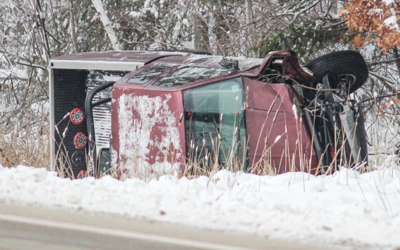 On Wednesday, January 17, around 12 p.m., a truck went into the ditch on M-61 and struck a tree. No further information was available at time of print.