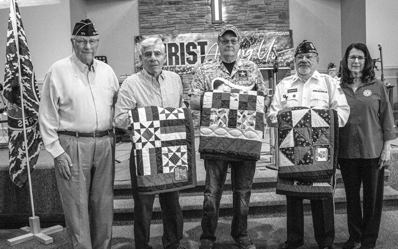 LOCAL VETERANS RECEIVE THREADS OF TRIBUTE
