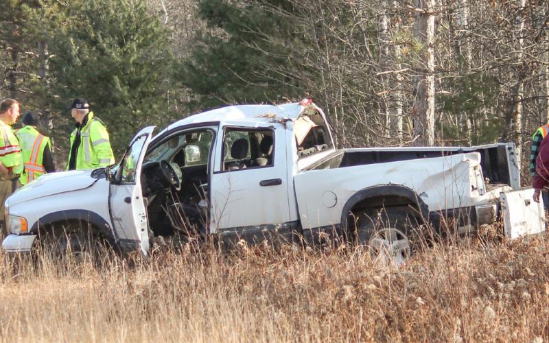 VEHICLE ROLLOVER IN GRIM TOWNSHIP