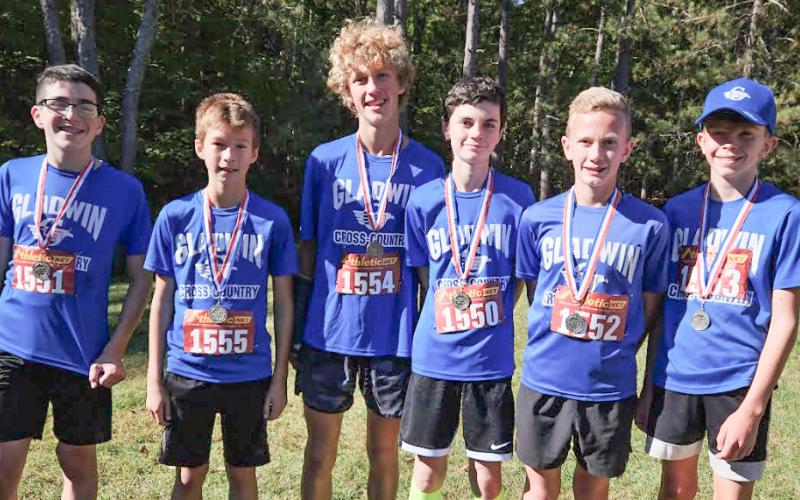 Gladwin Junior High School medal winners from the Cedar Bend Invite.