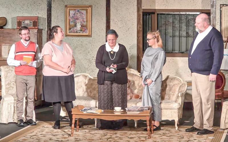 Pictured left to right are: Justin Marchington, Keara Hopkins, Kim Shea, Brielle Dick, and Steve Levine.