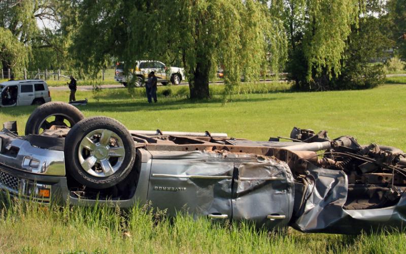 Two car accident on M-18
