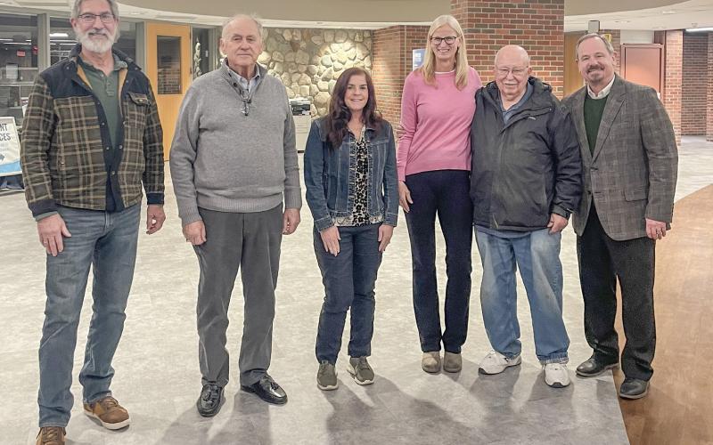 Pictured left to right: Dr. Jankoviak, Mr. Allen, Dr. Moore, Ms. Pittsley, Mr. Metzger and President Hood.