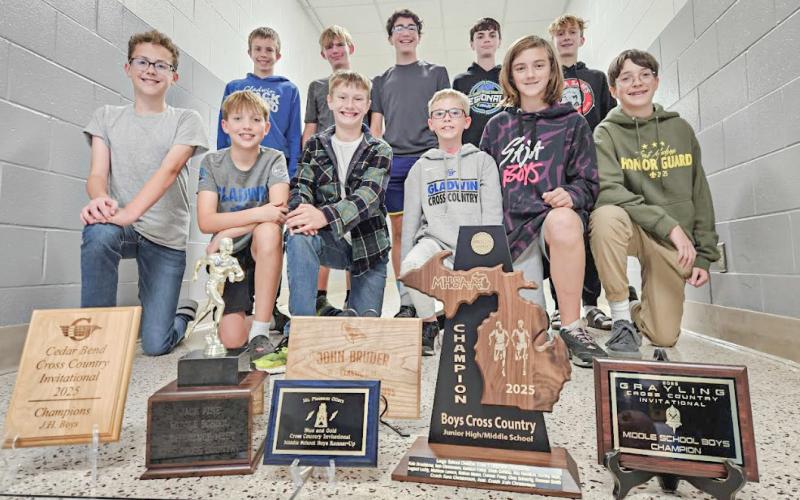 Gladwin Junior High School (GJHS) boys cross-country