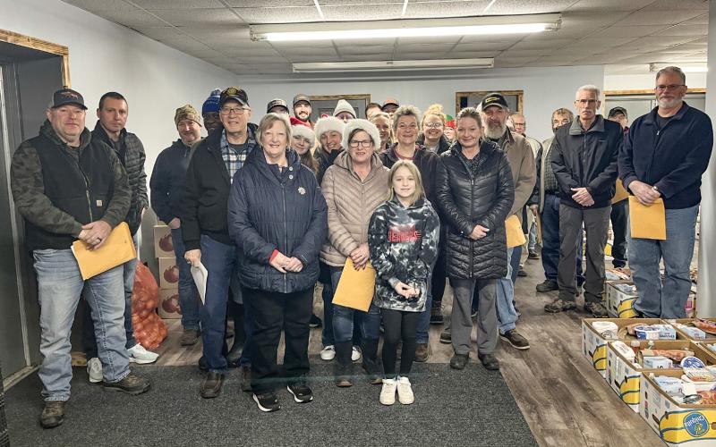 Volunteers from the Gladwin Goodfellows distributed food to 100 families on December 16, 2023. The Gladwin Goodfellows have been holding their food distribution event since the 1930’s, with many of the members being the second generation of the original group. The donated food, provided by the community, was purchased locally and was received gratefully by families.