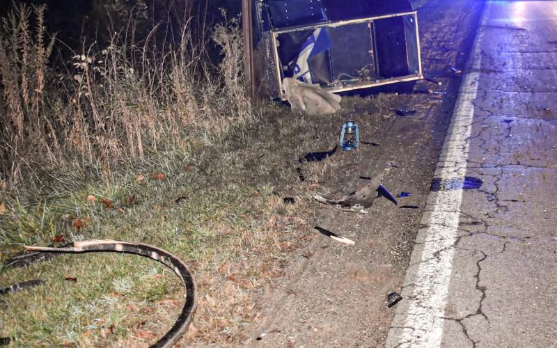 No injuries in vehicle versus buggy accident