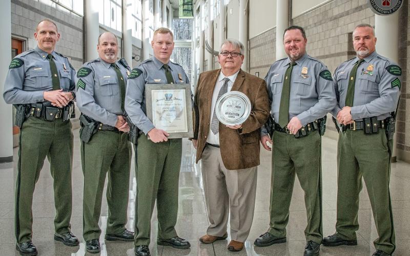Dan Robinson was recognized as the 2022 Shikar-Safari’s Michigan Wildlife Officer of the Year.
