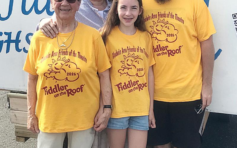 Pictured left to right are: Erika Langen, Monika Pfannes, Aurianna Pfannes, and Jon Pfannes.