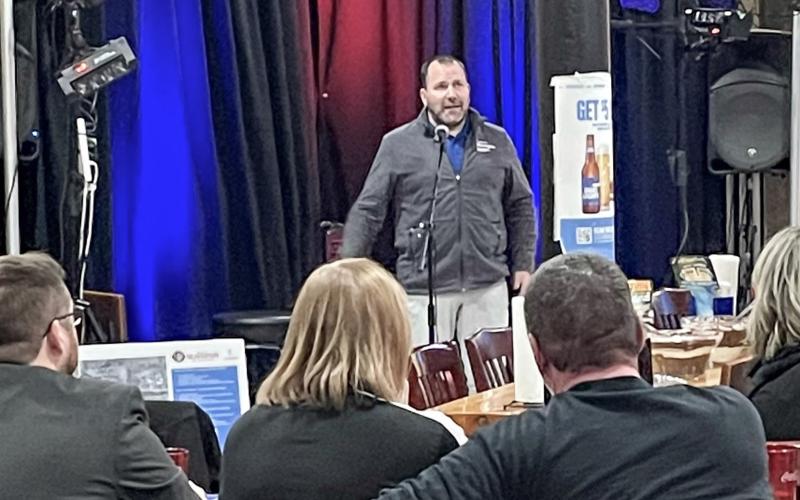 Jeff Punches spoke at the Beaverton Area Business Association’s January 17 meeting at the Beaverton Tavern, 102 W. Brown Street.