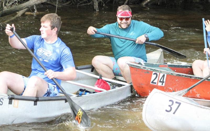 The Gladwin County River Race of Two Cities had a sparkling debut over Memorial Day weekend but, as this photo would attest, that doesn’t mean there weren’t a few jam-ups at the start of the races.