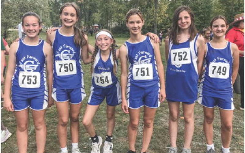 Gladwin Junior High girls cross country team LAKE