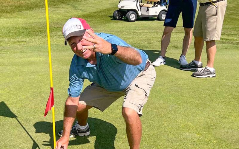 On June 23, at Sam’s Scramble, Jimmy Green got his second hole in one in 24 hours! It was at hole #10, 128 yards out with an 8 iron. It was witnessed by Dave Lawson, Ryan Balzer and Eric Greer.