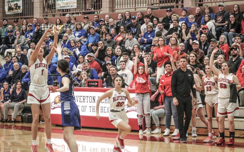 Trinity’s triples lift Beaverton girls’ hoop team to big win over Gladwin