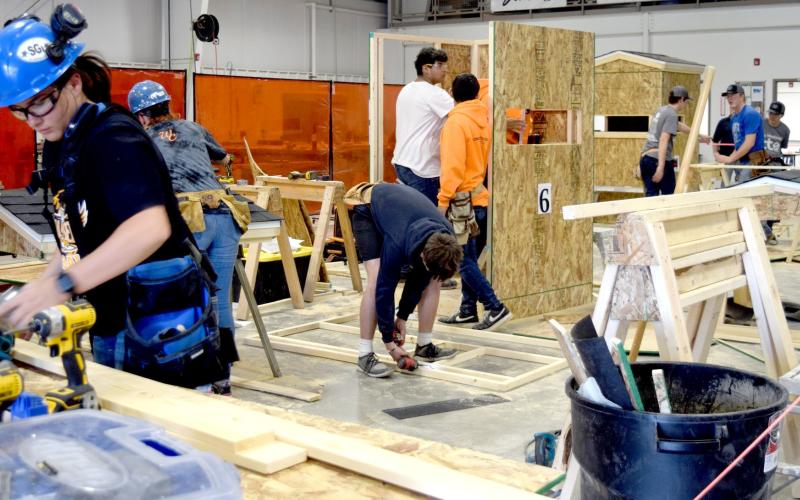 CTE DEER BLIND COMPETITION WAS HELD