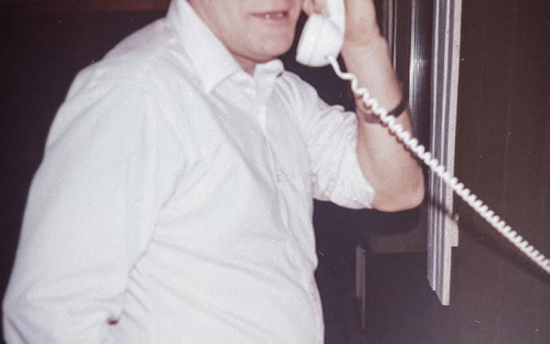 Roy Johnston phones in his tournament trail travel plans.