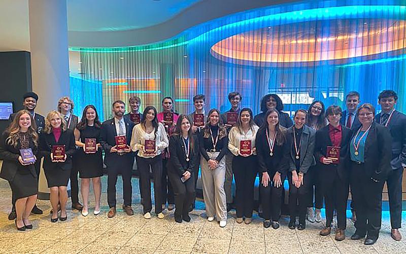 Northwood University DECA members are pictured at a state competition held earlier this month in Kalamazoo.