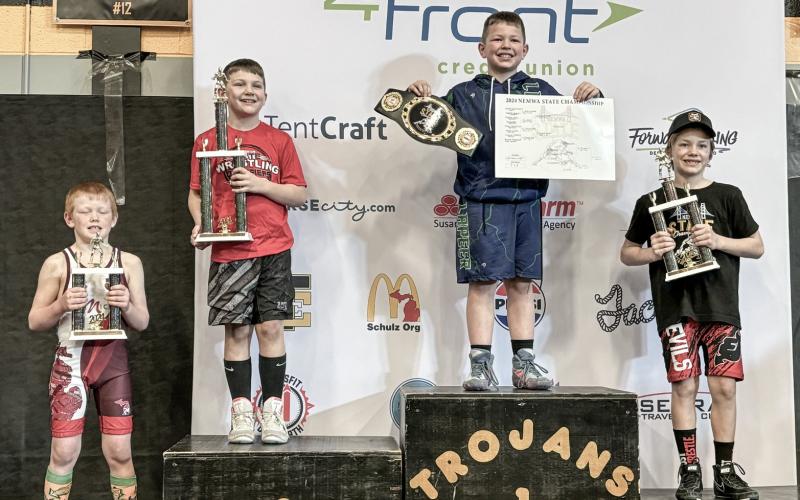 Brody Vaughn, first Elijah Muma, fourth Age 11/12 Owen Larson, second Kenlynn Nau, third Lincoln Silvers, second Kolten Keller, fourth