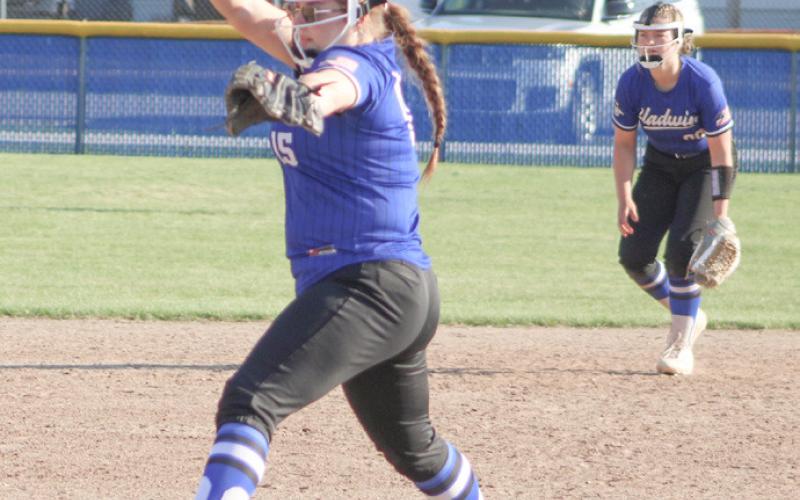 Gladwin’s Skyler Martinson was the winning pitcher in the second game of last week’s doubleheader sweep.