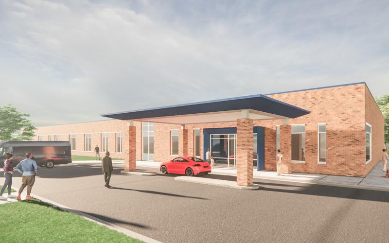 A rendering of the new MyMichigan Health Cedar Ridge Building that will be adjacent to MyMichigan Medical Center in Standish.