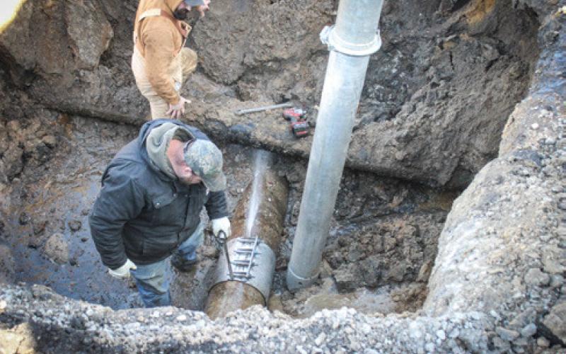 MAIN LEAK ON MAIN DRAG