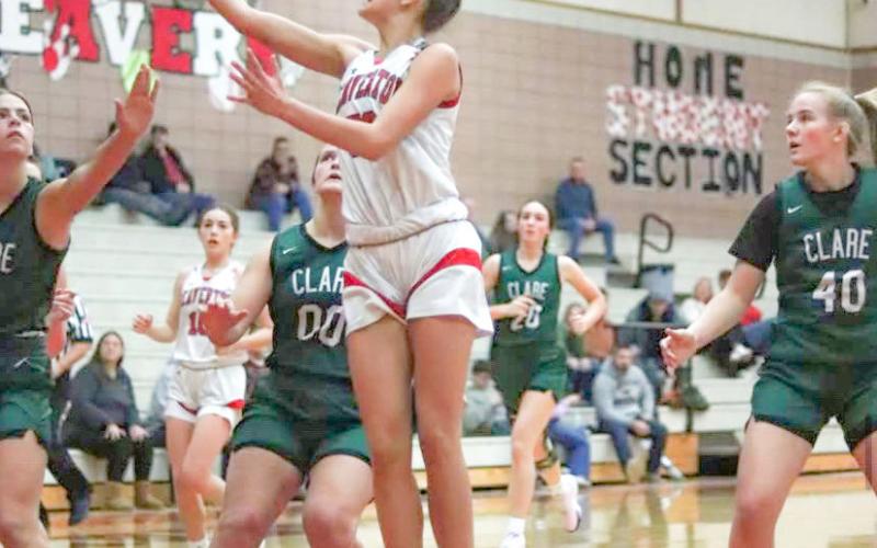 Beaverton’s Myah Hubble flips one up and in during a recent game. The Beavers will host a district tournament next week.