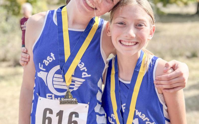 Pictured are Arliena Grant and Vada Povey.
