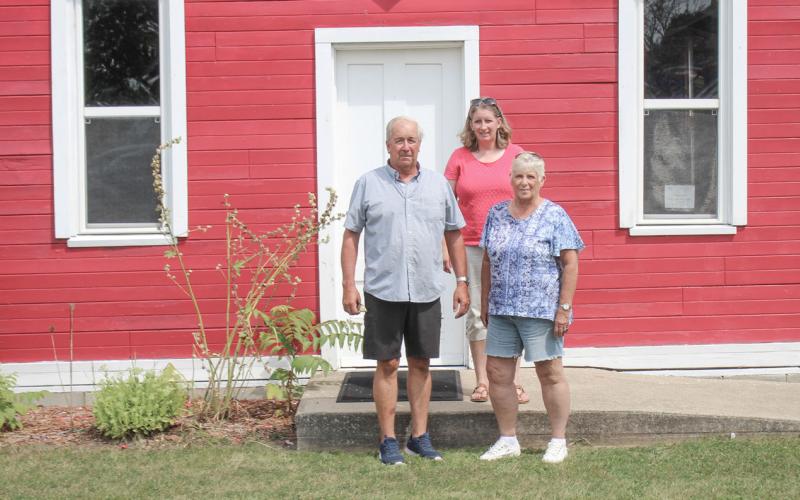 HISTORICAL VILLAGE SCHOOLHOUSE RECEIVES A FRESH COAT OF PAINT