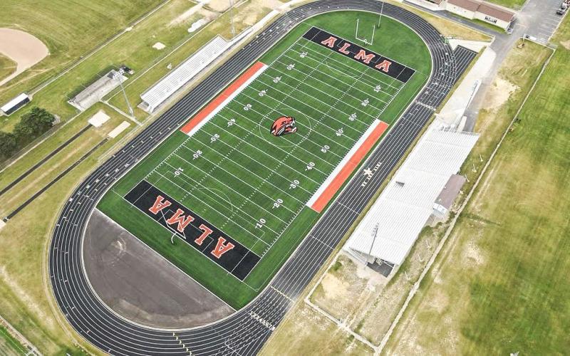 AstroTurf was installed on the Alma High School football field. STROTURF GREAT LAKES