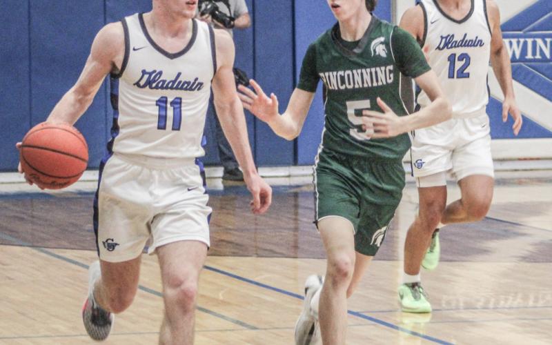 Trace Corlew will be back in the back court for Gladwin during his senior year this season.