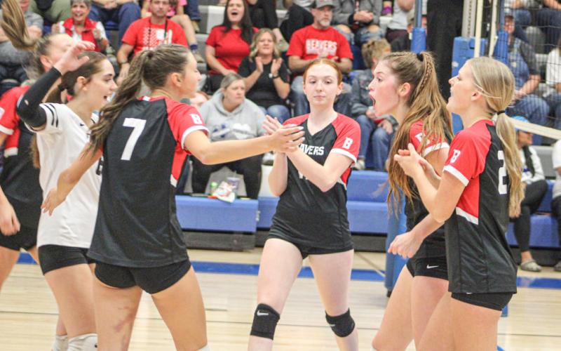 The Beaverton volleyball team was fired up for the district finals Friday night, but lost a close four-set battle with Beal City.