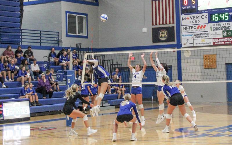 Gladwin Varsity Volleyball scrimmage against Beal City.