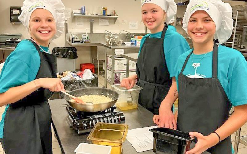 Students in the Culinary Arts Class enjoyed creating delicious dishes.