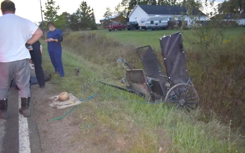 One man suffered non life-threatening injuries when his buggy was struck from behind on Wednesday, Sept. 24, in Gladwin Township.