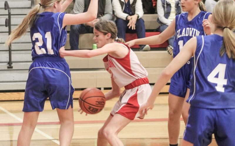 Beaverton drives deep through the Gladwin defense opening up a scoring chance.