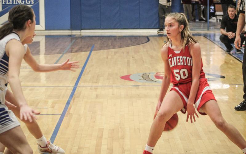 Beaverton’s Myah Hubble flashes some ball-handling flair during last Tuesday’s loss at Gladwin.